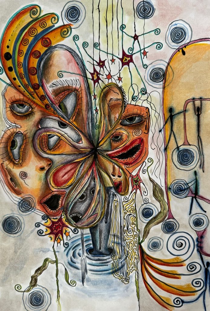 "Spiral Sketch" Maja/@gallerymjk 