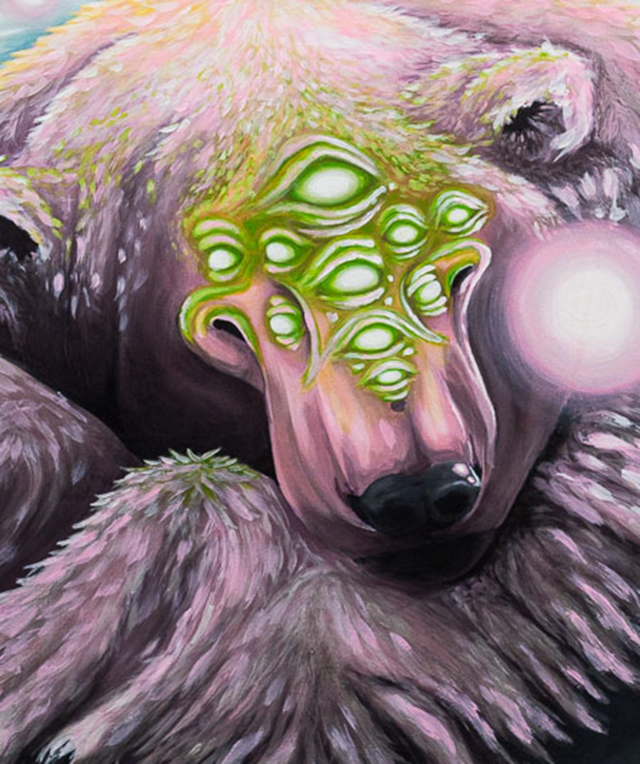 Kein Trip, nur Kunst: Robin Cheyenne malt das Ende von allem in explosiven Neon-Farben